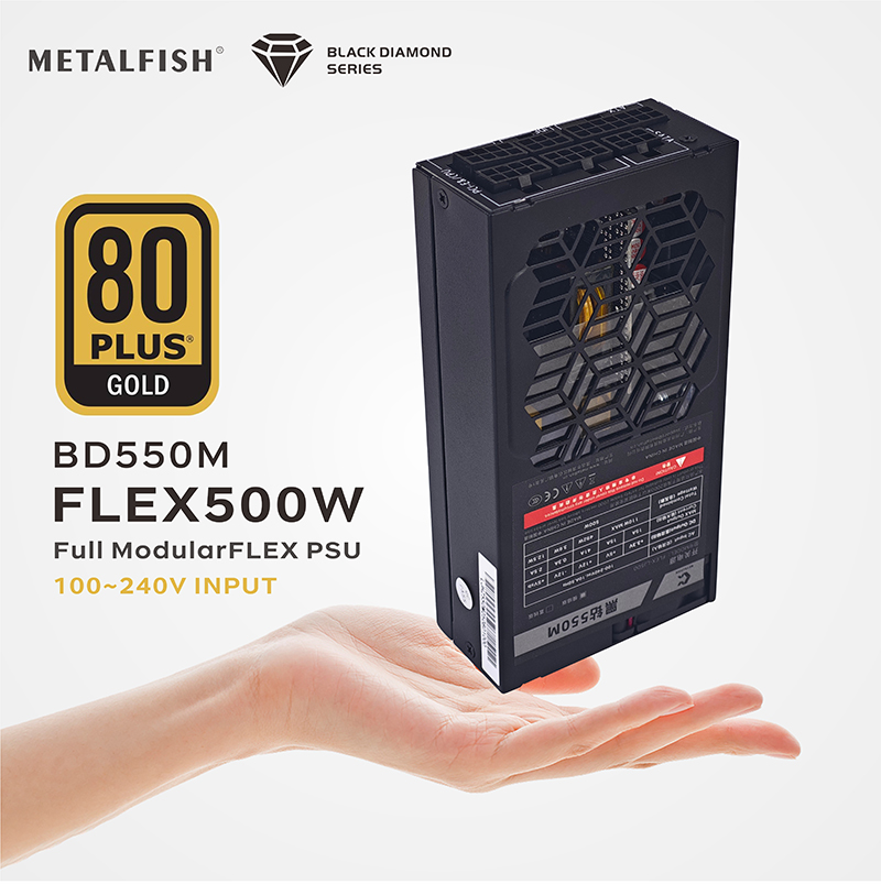 METALFISH Flex 500/600W 80PLUS - Flex Atx Power Supply 600W 1U avaliação e preço